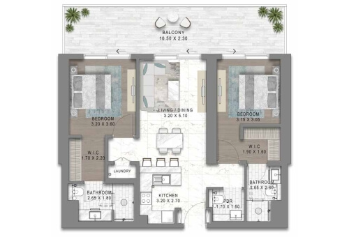 2BR - 2