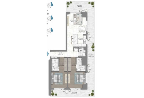 2BR - 2
