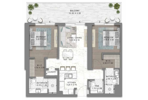 2BR - 2