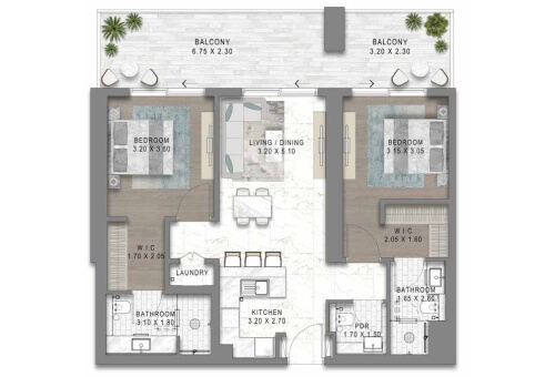 2BR - 2