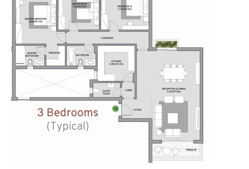 3BR - 2