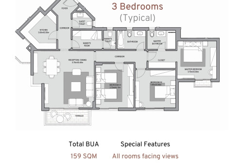 3BR - 2