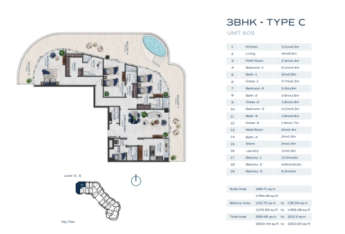 3BR - 3