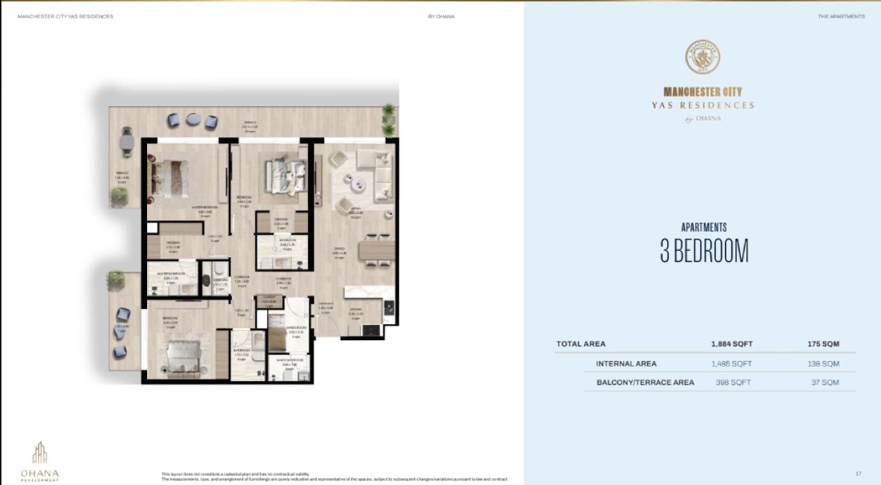 3 BR Apartment