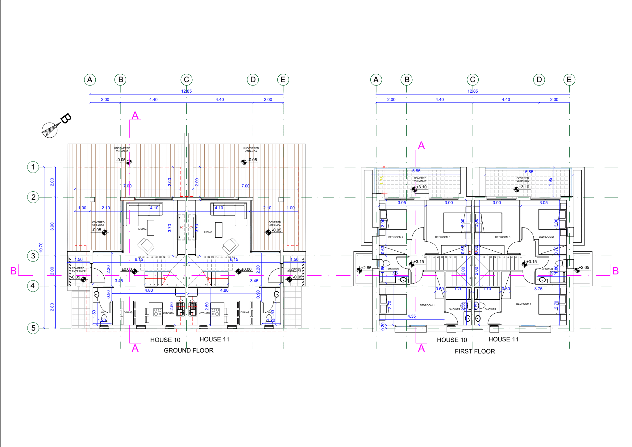 West layout (10/11 reserved)