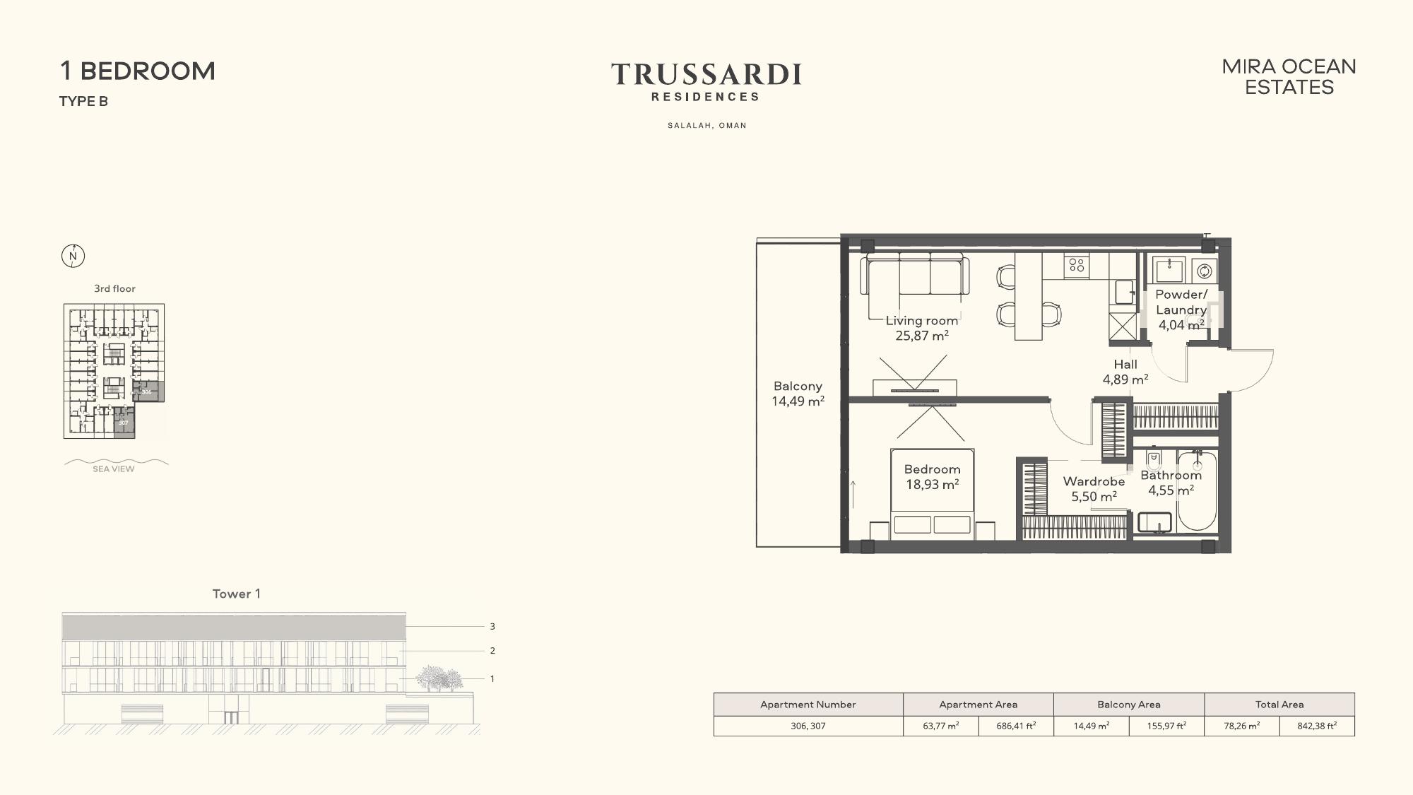Trussardi — 1 bedroom B