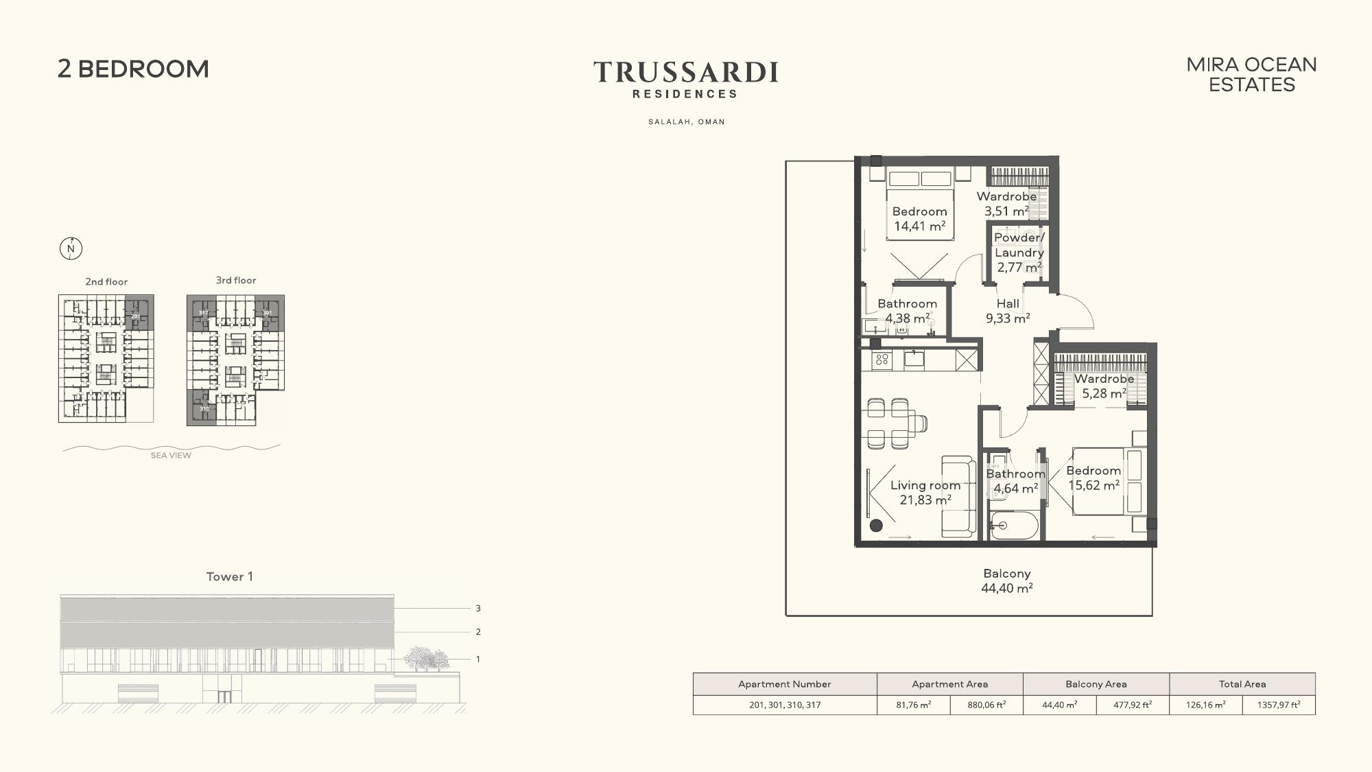 Trussardi — 2 bedrooms